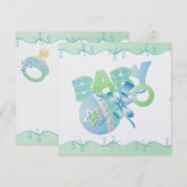 Invitation bébé 5.25" x 5.25" (Devant / Derrière)