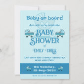 Invitation Bébé à bord (Devant)