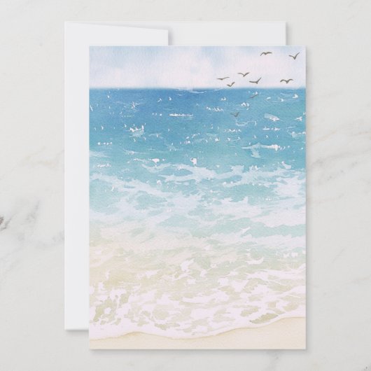 Invitation Bébé à bord Baby shower de plage Retro Surfing (Dos)