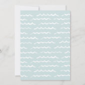 Invitation Bébé à bord Baby shower de surf aquarelle (Dos)