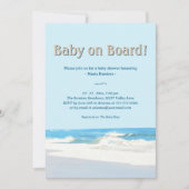 Invitation Bébé à bord Baby shower marin (Devant)