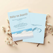Invitation Bébé à bord Baby shower marin