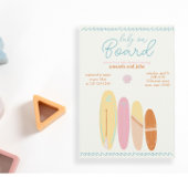 Invitation Bébé à bord Baby shower Ocean Thème