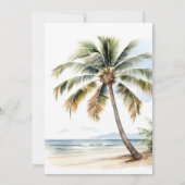 Invitation Bébé à bord Baby shower, Surf Beach (Dos)