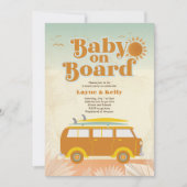 Invitation Bébé à bord du Baby shower (Devant)