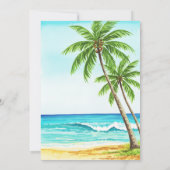 Invitation Bébé à bord Surf Baby shower de plage (Dos)