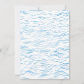 Invitation Bébé à bord Surf Ocean Sea Baby shower (Dos)