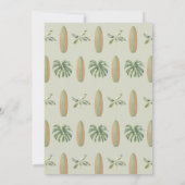 Invitation Bébé à bord Surfboard Ocean Beach Baby shower (Dos)