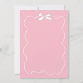 Invitation Bébé à main rose brasse Baby shower (Dos)