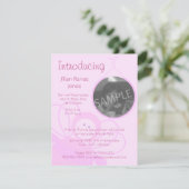 Invitation Bébé abeille rose (Debout devant)