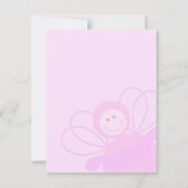 Invitation Bébé abeille rose (Dos)