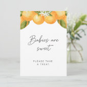 Invitation Bébé adorable shower les bébés sont doux (Debout devant)