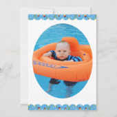 Invitation Bébé amusant Panda Jouer Ball Joyeux 1er anniversa (Dos)