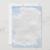 Invitation Bébé animal de bois à froid à l'extérieur du Baby  (Dos)