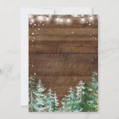 Invitation Bébé animal d'hiver Il fait froid dehors Baby show (Dos)