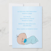 Invitation Bébé Arc-en-ciel Garçon Baby Shower (Dos)