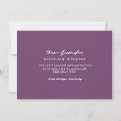 Invitation Bébé argenté Fleur d'invitation de mariage de jeun (Dos)