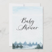 Invitation Bébé atmosphérique Il fait froid dehors du Baby sh (Dos)