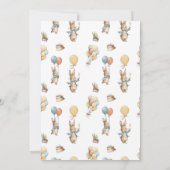 Invitation Bébé avec ballons Anniversaire (Dos)