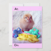 Invitation Bébé, Baby shower (Dos)