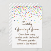 Invitation Bébé Baby shower arrosé Jeu Taille des signes 5x7" (Devant / Derrière)