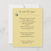 Invitation Bébé Bee Boy Douche (Dos)