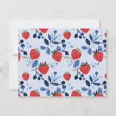 Invitation Bébé Bingo au goût de baies (Dos)