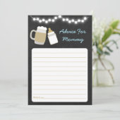 Invitation Bébé bleu brasse conseil Baby shower (Debout devant)