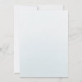 Invitation Bébé bleu Floral Aquarelle Rose Quinceanera (Dos)