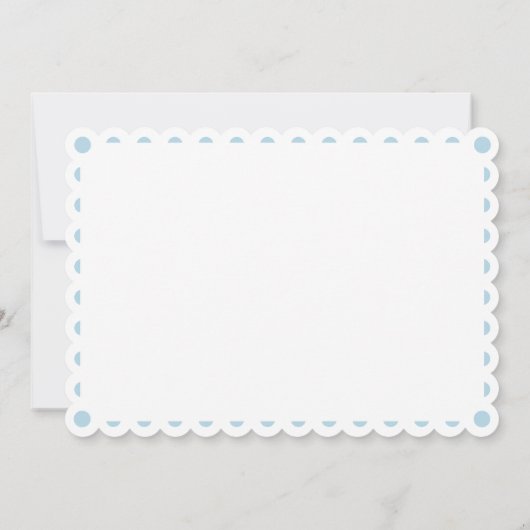 Invitation Bébé bleu papel picado blanc bébé douche (Dos)