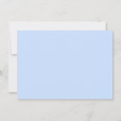 Invitation Bébé Bleu Prince Baptême (Dos)