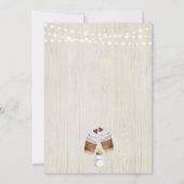 Invitation Bébé brassage café ou Baby shower de thé Invitatio (Dos)