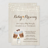 Invitation Bébé brassage café ou Baby shower de thé Invitatio (Devant / Derrière)