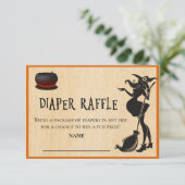 Invitation Bébé brassage Halloween couche Raffle Douche (Debout devant)