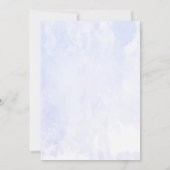 Invitation Bébé brasse Bouteille Bleue Baby shower d'aquarell (Dos)