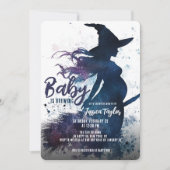 Invitation Bébé brasse de l'aquarelle de la chambre de sorciè (Devant)