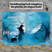 Invitation Bébé brasse Éffrayante sorcière Baby shower d'Hall