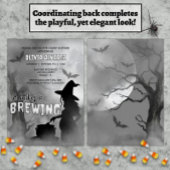 Invitation Bébé brasse Éffrayante sorcière Baby shower d'Hall