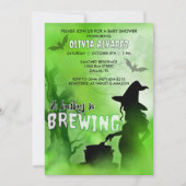 Invitation Bébé brasse Éffrayante sorcière Baby shower d'Hall (Devant)