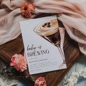 Invitation Bébé brasse Espresso Martini Baby shower
