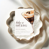 Invitation Bébé brasse Espresso Martini Baby shower