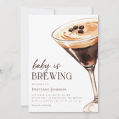 Invitation Bébé brasse Espresso Martini Baby shower (Devant)