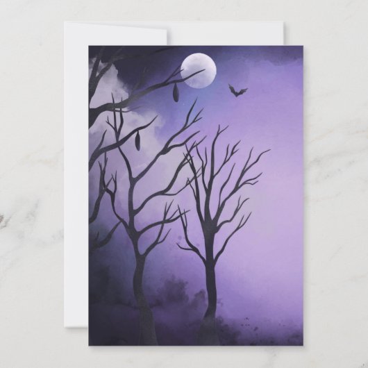 Invitation Bébé brasse Halloween Baby shower automne (Dos)