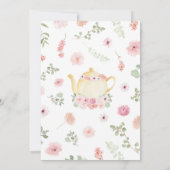 Invitation Bébé brasse Tea Party Douche (Dos)