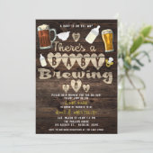 Invitation Bébé brasser Bière Party Papa to Be Couples Douche (Debout devant)