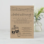 Invitation Bébé brasser Genre Neutre jumeaux Bébé Sprinkel (Debout devant)