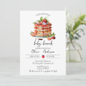 Invitation Bébé Brunch Douche crêpe (Debout devant)