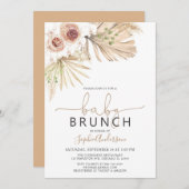 Invitation Bébé Brunch Pampas Grass Baby shower Boho (Devant / Derrière)