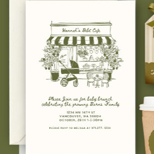 Invitation Bebe Cafe bébé en préparation Café à domicile
