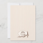 Invitation Bebe Cafe Parisian Theme Bow Coffee Baby Shower (Dos)